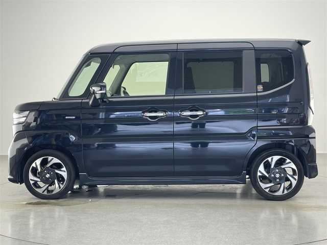 スズキ スペーシア カスタム HYBRID XS ターボ 愛知県 2023(令5)年 1.6万km ブルーイッシュブラックパール3 純９型ナビ　フルセグＴＶ　Ｂｌｕｅｔｏｏｔｈ　全方位カメラ　両側電動スライドドア　レーダークルコン　シートヒーター　デュアルブレーキサポート　ＨＵＤ　黒ハーフレザー　ＬＥＤヘッドライト　ＥＴＣ　禁煙車