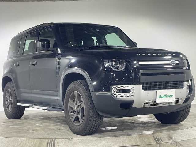 ランドローバー ランドローバー ディフェンダー 110 福岡県 2022(令4)年 2.3万km 黒 純正ナビ/バーチャルコックピット/背面タイヤ(ハードカバー)/サイドステップ/Bluetooth/AndroidAuto/ＡｐｐｌｅＣａｒＰｌａｙ/全方位カメラ/コーナーセンサー/クルーズコントロール/ＵＳＢ/ＵＳＢタイプＣ/ブラインドスポットモニター/純正アルミニウム/純正ドライブレコーダー/プッシュスタート/スマートキー/Ｗ+サイドエアバッグ/バイキセノンヘッドライト
