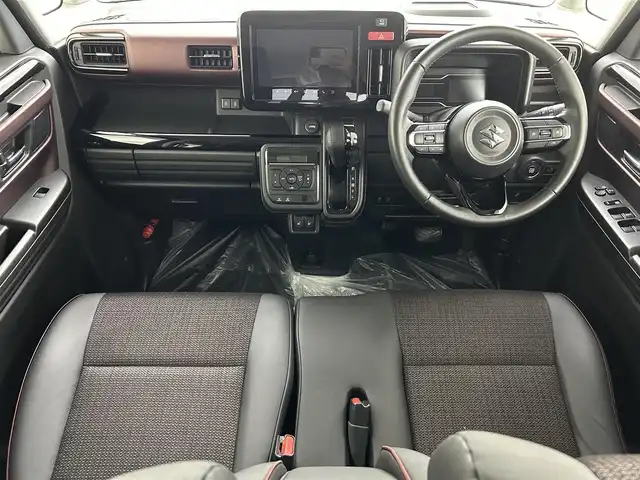 スズキ スペーシア カスタム HYBRID XS 福島県 2024(令6)年 1.5万km ブルーイッシュブラックパール3 純正9型ナビ Bluetooth アラウンドビューモニター フルセグTV オットマン 前後ドライブレコーダー 両側パワースライドドア コーナーセンサー　ヘッドアップディスプレイ シートヒーター ETC