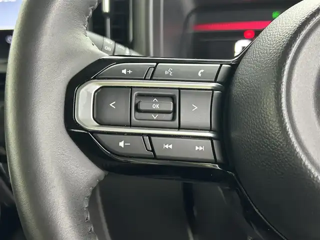 スズキ スペーシア カスタム HYBRID XS 福島県 2024(令6)年 1.5万km ブルーイッシュブラックパール3 純正9型ナビ Bluetooth アラウンドビューモニター フルセグTV オットマン 前後ドライブレコーダー 両側パワースライドドア コーナーセンサー　ヘッドアップディスプレイ シートヒーター ETC