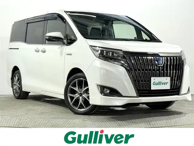 トヨタ エスクァイア ハイブリッド Gi プレミアムパッケージ ブラックテーラード 大阪府 2019(令1)年 4.1万km ホワイトパールクリスタルシャイン 純正大型ナビＴＶ　クルコン　シートヒーター　ハンドルヒーター　バックカメラ　衝突軽減　両側パワスラ　ＥＴＣ　ドラレコ　レーンアシスト　スマートキー　ＬＥＤヘッドライト　オートマチックハイビーム