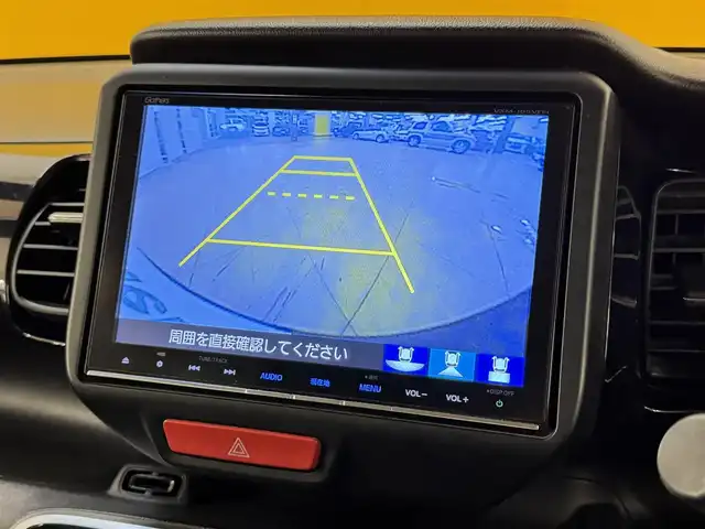 ホンダ Ｎ ＢＯＸ カスタム G ターボ Lパッケージ 群馬県 2016(平28)年 9.6万km スマートブラック ホンダセンシング/・衝突軽減ブレーキ/・クルーズコントロール/・オートライト/・横滑り防止/純正8インチナビ/・AM/FM/フルセグTV/・Bluetooth/MSV/・SD/CD/DVD/バックカメラ/4WD/両側電動スライドドア/前席シートヒーター/純正フロアマット/純正ドアバイザー/スマートキー/プッシュスタート