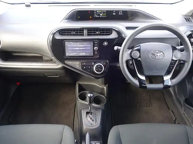 トヨタ アクア S スタイルブラック 山形県 2018(平30)年 8万km ダークブルーマイカ 衝突被害軽減システム/ワンオーナー/モデリスタ15インチアルミホイール/純正SDナビ/　　【CD DVD BT フルセグ MSV】/バックカメラ/LEDオートヘッドライト/シートヒーター/アイドリングストップ/ステアリングスイッチ/電動格納ウィンカーミラー/フォグランプ/スマートキー×2/ETC2.0