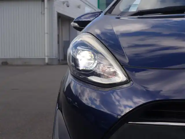 トヨタ アクア S スタイルブラック 山形県 2018(平30)年 8万km ダークブルーマイカ 衝突被害軽減システム/ワンオーナー/モデリスタ15インチアルミホイール/純正SDナビ/　　【CD DVD BT フルセグ MSV】/バックカメラ/LEDオートヘッドライト/シートヒーター/アイドリングストップ/ステアリングスイッチ/電動格納ウィンカーミラー/フォグランプ/スマートキー×2/ETC2.0