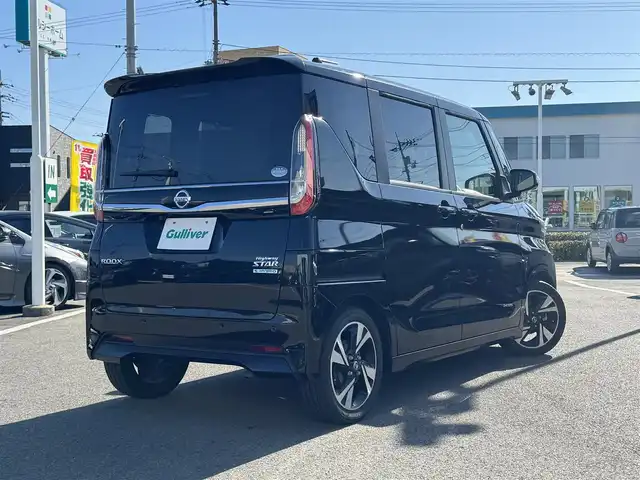 日産 ルークス HWS Gターボ プロパイロットED 愛媛県 2020(令2)年 7.5万km ブラック 登録時走行距離：74301km/メーカーオプション純正ナビ/AM/FM/フルセグTV/DVD/CD/Bluetooth/ETC/全方位カメラ/前方ドラレコ/追従クルコン/プロパイロット/衝突軽減システム/横滑り防止装置/LEDヘッドライト/エンジンスタートボタン/スマートキー/純正アルミホイール/純正フロアマット