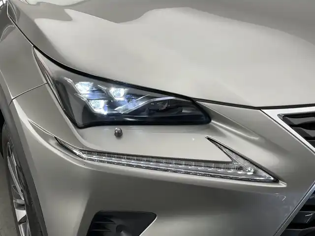 レクサス ＮＸ 300h Iパッケージ 愛知県 2019(令1)年 7.5万km ソニックチタニウム 後期型　純正ナビ　フルセグＴＶ　ムーンルーフ　全方位カメラ　黒革　シートヒーター　ハンドルヒーター　電動リアゲート　ＢＳＭ　純正ＯＰ１８インチＡＷ　レクサスセーフティシステム　衝突軽減装置　追従クルコン　パドルシフト　三眼ＬＥＤオートライト　　ETC2.0　禁煙車