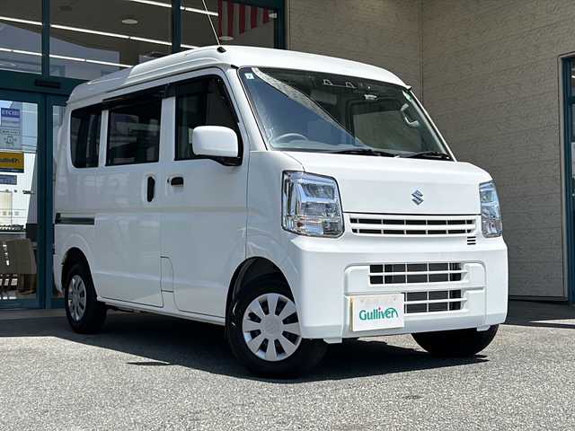 スズキ エブリイ PC 愛知県 2024(令6)年 0.3万km スペリアホワイト フルセグテレビ/アイドリングストップ/ドアバイザー/ETC/パーキングアシスト/レーンキープ/衝突軽減ブレーキ/オートライト/シートヒーター(D席）/USB×2/Bluetooth/ドライブレコーダー/純正マット/コーナーセンサー