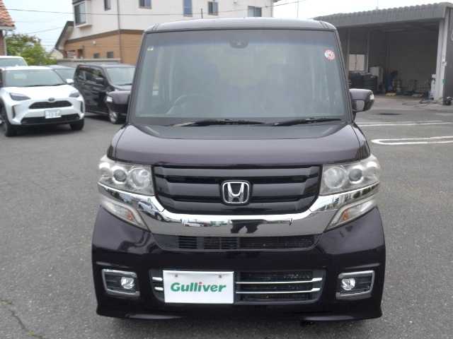 ホンダ Ｎ ＢＯＸ カスタム SSブラックSパッケージ 宮城県 2016(平28)年 11万km プレミアムベルベットパープル・パール /純正SDナビ/バックカメラ/純正フリップダウンモニター/ビルトインETC/両側パワースライドドア/前席シートヒーター/スマートキー/LEDヘッドライト/LEDフォグ/シティーブレーキアクティブシステム/シートバックテーブル/横滑り防止装置/