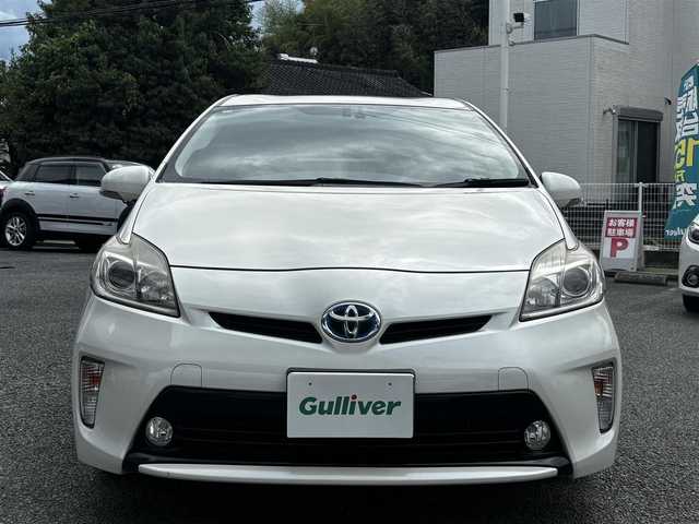 トヨタ プリウス G 熊本県 2012(平24)年 7.9万km ホワイトパールクリスタルシャイン ワンオーナー/純正メモリナビ/【フルセグTV/CD/DVD/SD/BT】/バックカメラ/クルーズコントロール/ステアリングリモコン/ビルトインＥＴＣ/ハーフレザーシート/D席パワーシート/純正15インチAW/電格ミラー/スマートキー/HIDヘッドライト/オートライト/スマートキー/プッシュスタート/取扱説明書/保証書
