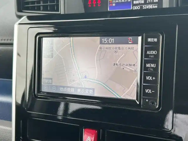 トヨタ タンク カスタムG 道南・函館 2019(平31)年 5.3万km ブラックマイカメタリック/パールホワイト2トーン 純正ナビ/フルセグＴＶ/衝突軽減ブレーキ/バックカメラ/クルーズコントロール/シートヒーター/両側パワースライドドア/車線逸脱警報装置/コーナーセンサー/オートハイビーム/ＬＥＤヘッドライト/ＥＴＣ