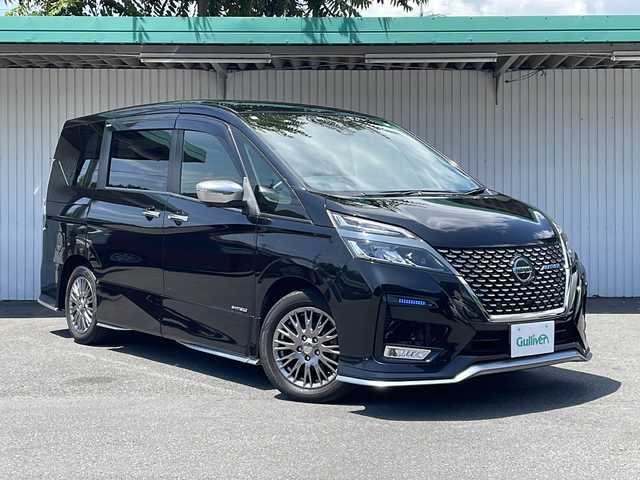 日産 セレナ オーテック セーフティパッケージ 長野県 2021(令3)年 1.7万km ダイヤモンドブラック プロパイロット/エマージェンシーブレーキ/純正１０インチナビフルセグTV/大型フリップダウンモニター/アラウンドビューモニター/ハンズフリー両側パワースライドドア/インテリジェントルームミラー/インテリジェントクルーズコントロール/オーテック１６インチアルミ/保証書