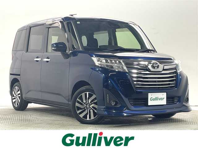 トヨタ ルーミー カスタムG 大阪府 2018(平30)年 1.5万km レーザーブルークリスタルシャイン 純正9incナビ(フルセグ/DVD再生/Bluetooth) 360カメラ 後席モニター ETC 両側パワースライドドア シートヒーター 衝突軽減 クルコン レーンアシスト スマートキー Pスタート