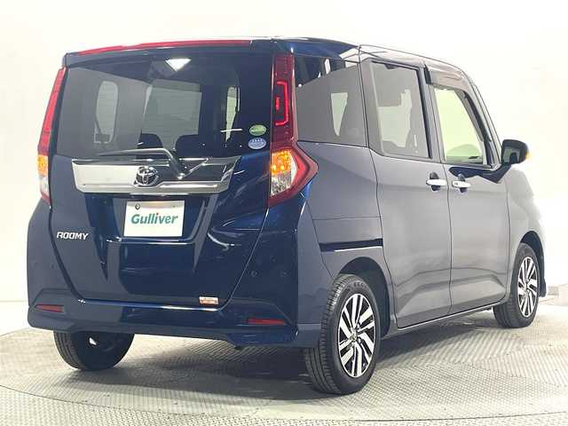 トヨタ ルーミー カスタムG 大阪府 2018(平30)年 1.5万km レーザーブルークリスタルシャイン 純正9incナビ(フルセグ/DVD再生/Bluetooth) 360カメラ 後席モニター ETC 両側パワースライドドア シートヒーター 衝突軽減 クルコン レーンアシスト スマートキー Pスタート
