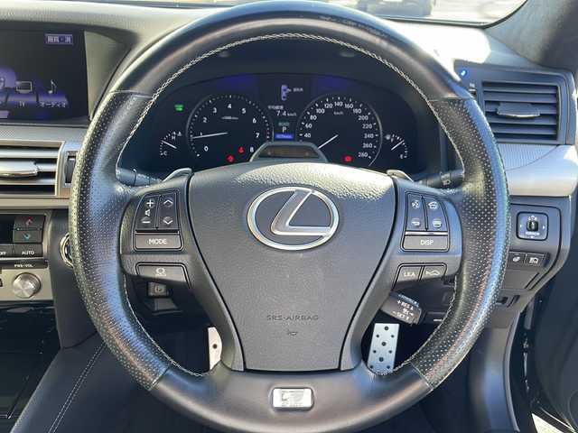 レクサス ＬＳ 600h Fスポーツ 岩手県 2012(平24)年 3.4万km ブラック マークレビンソンサウンドシステム　サンルーフ　ナビ　バックＣ　後席モニター　フルセグ　ＥＴＣＤＳＲＣ　メモリ付電動本革シート　エアシートヒーター　リアサンシェード　電動トランク　ステアヒーター　ＢＳＭ