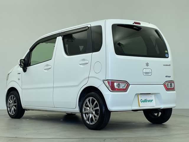 スズキ ワゴンＲ HYBRID FX 鹿児島県 2018(平30)年 10.2万km スペリアホワイト 社外ナビ/（AM/FM/CD/DVD/Bluetooth）/ワンセグテレビ/オートエアコン/アイドリングストップ/シートヒーター/ヘッドライトレベライザー/社外AW/フロアマット/ドアバイザー/リモコンキー