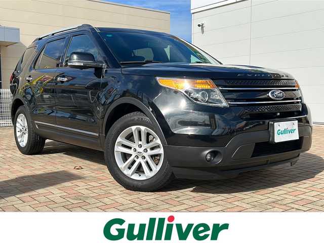 フォード エクスプローラー LTD エコブースト 鳥取県 2015(平27)年 5.1万km タキシード ブラック ディーラー車/左ハンドル/７人乗り/純正キーレス/サンルーフ/ブラックレザーシート/ＳＯＮＹサウンドシステム/ディスプレイオーディオ/社外ＨＤＤナビげーしょん/Bluetooth・DVD再生/バックカメラ・サイドフロントカメラ/ブラインドスポットモニタリング/バックソナー/トレーラースウェイ/トラクションコントロール/クルーズコントロール/パワーテールゲート/前席パワーシート（D席メモリ）/前席エアーシート（ヒーター）/ハンドルヒーター/３ゾーンエアコン/３列目電動格納シート/オートライト/ETCユニット/保証書・取説/記録簿R6/9R5/10R4/9R3/11R2/10/R1/10H30/9H29/9H28/3