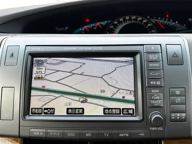 トヨタ エスティマ アエラス Gエディション NAVI 熊本県 2007(平19)年 14.4万km ミディアムシルバーメタリック ワンオーナー/純正メーカーナビ/【CD/DVD/ミュージックサーバー】/バックカメラ/両側パワースライドドア/ステアリングスイッチ/純正17インチAW/M/Tモード/オートライト/Wエアコン/ETC/純正フロアマット/プッシュスタート/スマートキー/ウォークスルー/3列シート/ウインカーミラー/ドアバイザー/記録簿