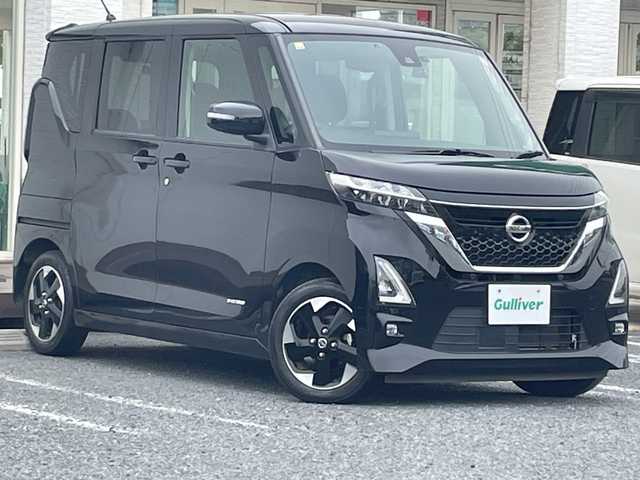 日産 ルークス ハイウェイスター X 千葉県 2020(令2)年 2.4万km ブラック ナビMM517D-W　全方位カメラ　両側電動スライドドア　ハンズフリーオートスライドドア　ドラレコ　全方位カメラ付ミラー　リアサーキュレーター　前後センサー　LEDライト　オートライト　１４インチAW