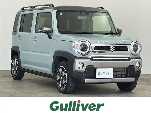 スズキ ハスラー Jスタイル 千葉県 2021(令3)年 2.9万km オフブルーメタリック/ガンメタリック2トーンルーフ 禁煙車/社外ナビ/・MDV-D308BT/・CD/BT/ワンセグ/デュアルカメラブレーキサポート/車線逸脱警報/コーナーセンサー/バックカメラ/前席シートヒーター/LEDヘッドライト/オートライト/オートハイビーム/フォグライト/アイドリングストップ/純正15インチアルミホイール/スマートキー/ETC/サイド＆カーテンエアバッグ/ルーフレール