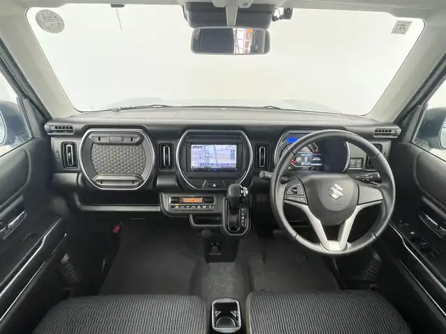 スズキ ハスラー Jスタイル 千葉県 2021(令3)年 2.9万km オフブルーメタリック/ガンメタリック2トーンルーフ 禁煙車/社外ナビ/・MDV-D308BT/・CD/BT/ワンセグ/デュアルカメラブレーキサポート/車線逸脱警報/コーナーセンサー/バックカメラ/前席シートヒーター/LEDヘッドライト/オートライト/オートハイビーム/フォグライト/アイドリングストップ/純正15インチアルミホイール/スマートキー/ETC/サイド＆カーテンエアバッグ/ルーフレール