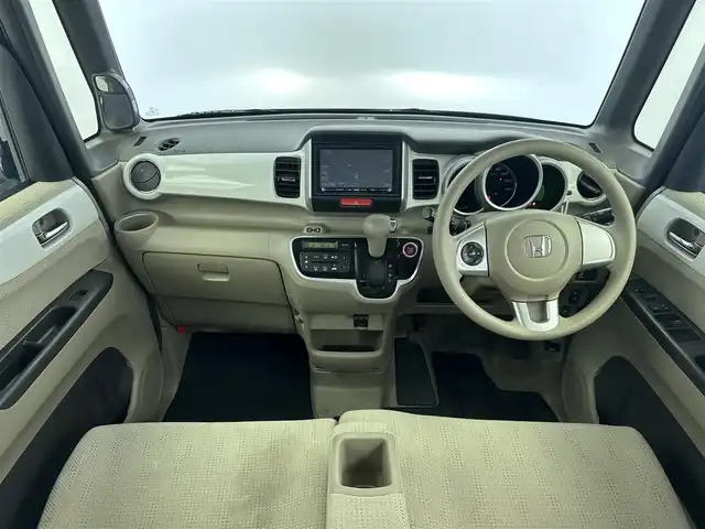ホンダ Ｎ ＢＯＸ G Lパッケージ 愛知県 2015(平27)年 7.5万km プレミアムディープモカパール 社外ナビ　/（フルセグ／ＢＴ／ＣＤ／ＤＶＤ）　/バックモニター　/横滑り防止　/片側パワースライドドア　/プッシュスタート　/電動格納ミラー　/ＥＴＣ　/スペアキー