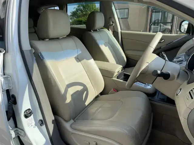 日産 ムラーノ 250XV FOUR 岩手県 2013(平25)年 16.6万km ブリリアントホワイトパール 純正ナビ　/サンルーフ/バックカメラ　/BOSEサウンド/クルーズコントロール/ナビステアリングスイッチ/革シート　/前席パワーシート/前席シートヒーター/スマートキ×２　/エンジンスターター　/オートライト　/ドアバイザー　/フロアマット