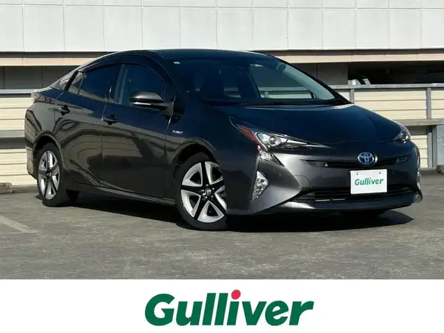 トヨタ プリウス A ツーリングセレクション 静岡県 2017(平29)年 7.9万km グレーメタリック 純正9型SDナビ/フルセグTV/DVD再生/Bluetooth接続/レザーシート/運転席&助手席シートヒーター/HUD/セーフティセンスP/スマートキー/プッシュスタート/レーダークルーズコントロール/アイドリングストップ/ビルトインETC/バックカメラ/LEDヘッドライト/純正フロアマット