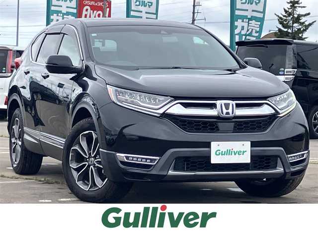 ホンダ ＣＲ－Ｖ ハイブリッド e:HEV EX マスターピース 道南・函館 2020(令2)年 3.4万km クリスタルブラックパール ・寒冷地仕様/・サンルーフ/・衝突被害軽減ブレーキ/・路外逸脱警報/・BSM/・レーダークルーズコントロール/・レーンキープアシスト/・純正メモリナビ/・フルセグTV/・バックカメラ/・ETC2.0/・パワーバックドア/・前席パワーシート/・運転席メモリー付パワーシート/・ステアリングヒーター/・全席シートヒーター/・LEDヘッドライト/・オートライト/・スマートキー/・エンジンプッシュスタート