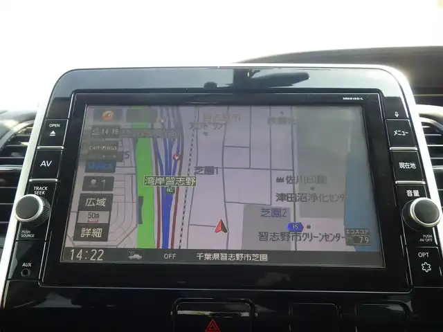 日産 セレナ ハイウェイスター プロパイロットED 千葉県 2016(平28)年 7.5万km アズライトブルー エマージェンシーブレーキ/プロパイロット/インテリジェントクルーズコントロール/ハンズフリー両側パワースライドドア/9インチ純正SDナビ/地デジTV/【BD/DVD/CD再生機能　Bluetooth接続】/バックカメラ/ドライブレコーダー（前後撮影）/革巻きステアリング/ステアリングスイッチ/ETC/LEDヘッドライト/フォグライト/ウインカーミラー/コーナーセンサー/純正16インチアルミホイル/サイド/カーテンエアバッグ/インテリジェントキー