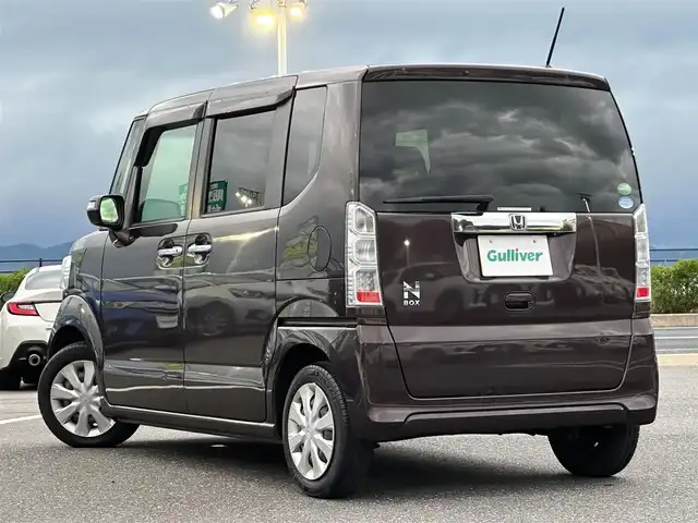 ホンダ Ｎ ＢＯＸ G SSパッケージ 島根県 2016(平28)年 7.5万km プレミアムディープモカパール 登録時走行距離74849km/取扱説明書/保証書/純正Gathersナビ/フルセグテレビ/バックカメラ/左側パワースライドドア/プッシュスタート/スマートキー(スペアスマート×1)/前席シートヒーター/ドアバイザー/ヘッドライトレベライザー/ビルトインETC