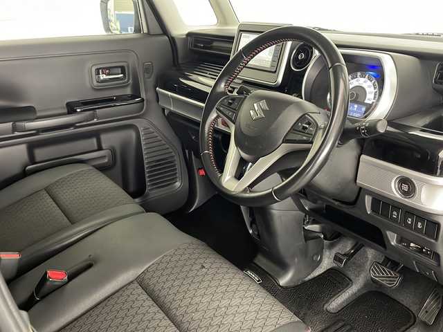 スズキ スペーシア カスタム HYBRID XS ターボ 宮崎県 2020(令2)年 3.2万km ブルーイッシュブラックパール3 社外ナビ(MDV-S707W)/CD/DVD/AM/FM/SD/BT/両側パワースライドドア/クルーズコントロール/全周囲カメラ/衝突軽減ブレーキ/横滑り防止装置/車線逸脱警報/電動格納ミラー/ステアリングスイッチ/コーナーセンサー/ハーフレザー/シートヒーター/パドルシフト/フロアマット/サイドバイザー/ETC