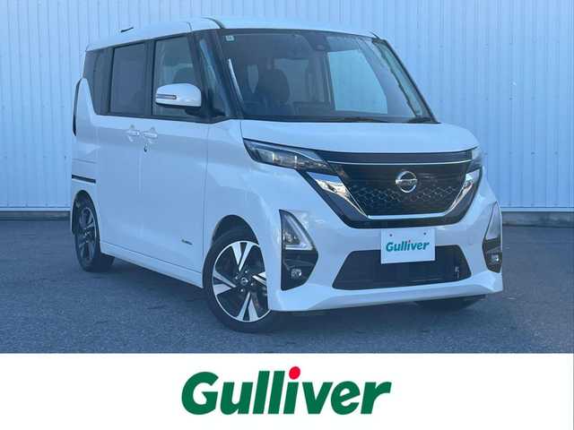 日産 ルークス HWS Gターボ プロパイロットED 滋賀県 2022(令4)年 3万km ホワイトパール 社外ディスプレイオーディオ/日産プロパイロット/エマージェンシーブレーキ/アラウンドビューモニター/両側パワースライドドア/電動パーキングブレーキ/オートブレーキホールド/電動格納ミラー/ウインカーミラー/革巻きステアリング/ステアリングリモコン/プッシュスタート/スマートキー/ETC/純正フロアマット/LEDオートヘッドライト