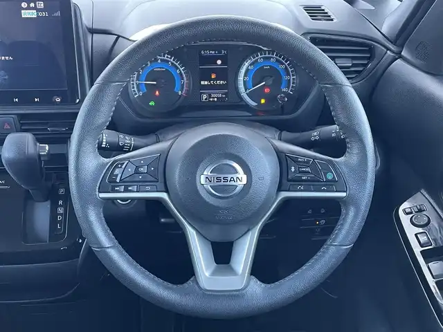 日産 ルークス HWS Gターボ プロパイロットED 滋賀県 2022(令4)年 3万km ホワイトパール 社外ディスプレイオーディオ/日産プロパイロット/エマージェンシーブレーキ/アラウンドビューモニター/両側パワースライドドア/電動パーキングブレーキ/オートブレーキホールド/電動格納ミラー/ウインカーミラー/革巻きステアリング/ステアリングリモコン/プッシュスタート/スマートキー/ETC/純正フロアマット/LEDオートヘッドライト