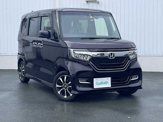 ホンダ Ｎ ＢＯＸ カスタム G L ホンダセンシング 三重県 2018(平30)年 6万km プレミアムベルベットパープル・パール 純正７型ナビ /両側パワースライド /純正ドライブレコーダー /バックカメラ /ETC /LEDヘッドライト /フォグランプ /Bluetooth /フルセグテレビ /コーナーセンサー /純正14インチアルミホイール