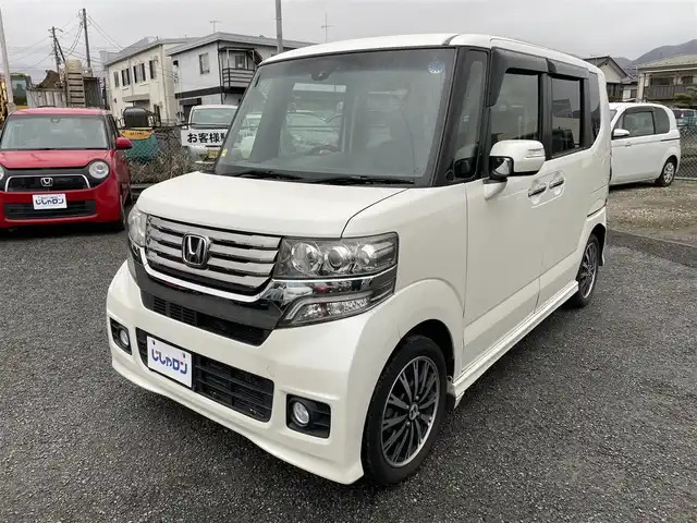 ホンダ Ｎ ＢＯＸ カスタム G ターボ Aパッケージ 神奈川県 2014(平26)年 9.1万km プレミアムホワイトパール (株)IDOMが運営する【じしゃロン秦野店】の自社ローン専用車両になります。こちらは現金またはオートローンご利用時の価格です。自社ローンご希望の方は別途その旨お申付け下さい/シティーブレーキアクティブシステム/両側パワースライドドア/スマートキー/純正メモリナビ/ETC/純正アルミ/バックカメラ/クルーズコントロール