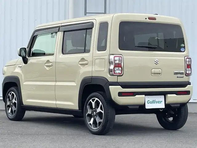 スズキ ハスラー HYBRID X 愛媛県 2020(令2)年 4.6万km シフォンアイボリーM 純正ナビ/ETC/ドライブレコーダー/シートヒーター/フルセグTV/LED/オートライト/コーナーセンサー/レーンキープアシスト/横滑り防止装置/衝突軽減システム/コーナー/USB入力端子/Bluetooth/DVD再生可能/純正AW/アイドリングストップ/スマートキー/純正フロアマット