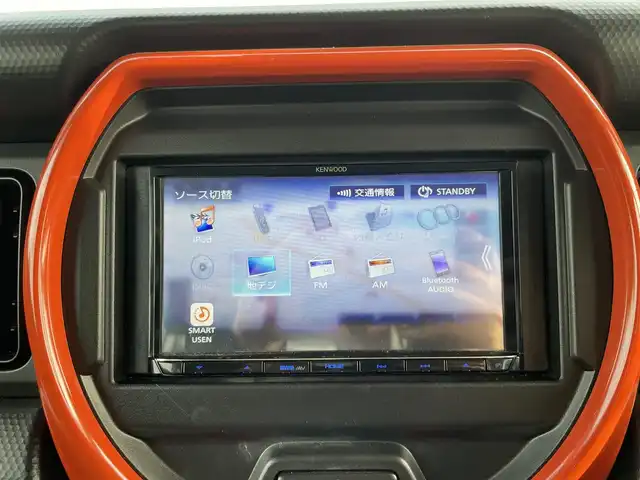 スズキ ハスラー HYBRID X 愛媛県 2020(令2)年 4.6万km シフォンアイボリーM 純正ナビ/ETC/ドライブレコーダー/シートヒーター/フルセグTV/LED/オートライト/コーナーセンサー/レーンキープアシスト/横滑り防止装置/衝突軽減システム/コーナー/USB入力端子/Bluetooth/DVD再生可能/純正AW/アイドリングストップ/スマートキー/純正フロアマット