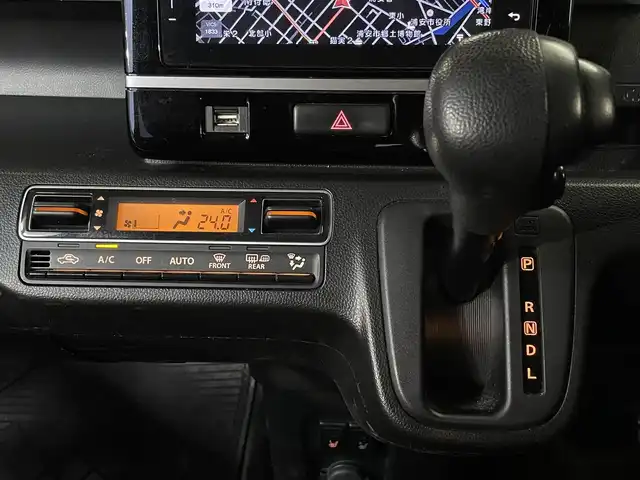 スズキ ワゴンＲ HYBRID FX 千葉県 2017(平29)年 6万km ピュアレッド 全周囲カメラ/前席シートヒーター/純正メモリーナビ/フルセグTV/Bluetooth/DVD/CD再生/USB/AUX