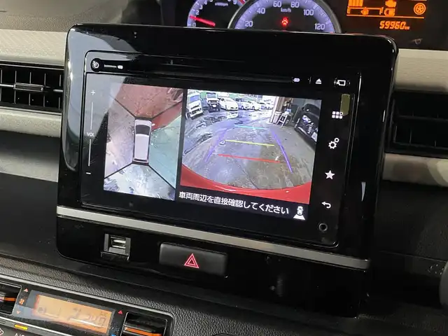 スズキ ワゴンＲ HYBRID FX 千葉県 2017(平29)年 6万km ピュアレッド 全周囲カメラ/前席シートヒーター/純正メモリーナビ/フルセグTV/Bluetooth/DVD/CD再生/USB/AUX