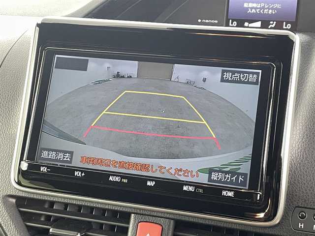 トヨタ エスクァイア ハイブリッド Gi 福島県 2019(平31)年 5.8万km ホワイトパールクリスタルシャイン トヨタセーフティセンス/・プリクラッシュブレーキ/・レーンキープアシスト/・オートマチックハイビーム/純正SDナビ/型番:NSZT-Y68T/・AM/FM/CD/DVD/BT/フルセグTV/・全方位/フロント/バック/サイドカメラ/・ETC/・前後ドライブレコーダー/クルーズコントロール/両側パワースライドドア/プッシュスタート/・スマートキー/レザーシート/・キャプテンシート/・チップアップシート/・ウォークスルー/LEDヘッドライト/・オートライト/アイドリングストップ/純正フロアマット/ドアバイザー