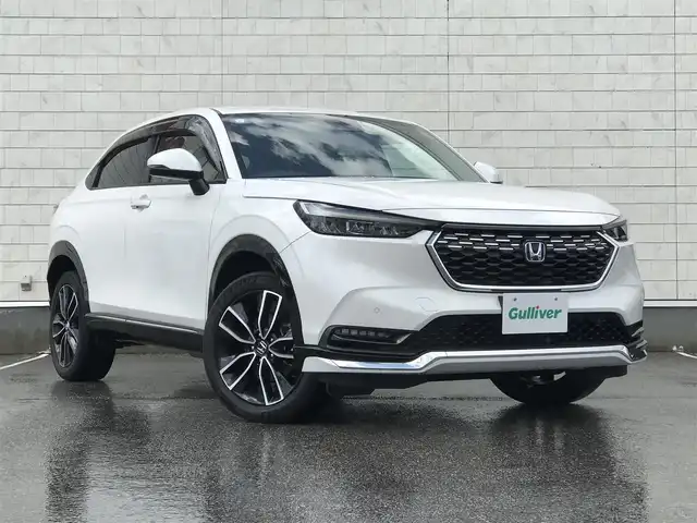 ホンダ ヴェゼル ハイブリッド e:HEV Z 富山県 2021(令3)年 5.6万km プラチナホワイトパール 純正ディスプレイオーディオ/Bluetooth/バックカメラ/ドライブレコーダー/衝突被害軽減ブレーキ/コーナーセンサー/レーンキープアシスト/レーダークルーズコントロール/ハーフレザーシート/電動リアゲート/シートヒーター/LEDヘッドライト/オートライト/プッシュスタート/スマートキー/ETC2.0