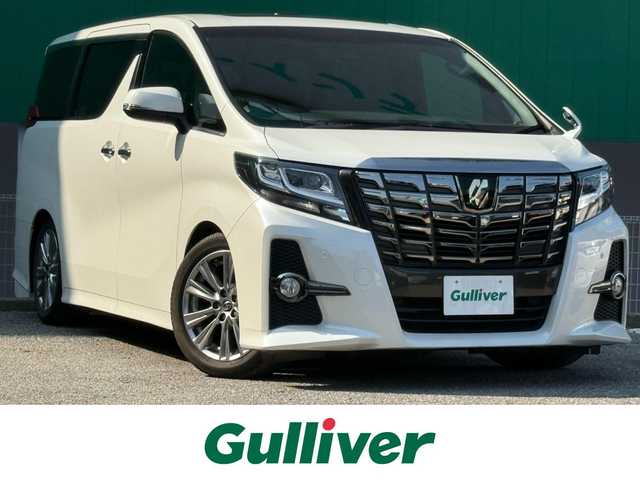 トヨタ アルファード S Aパッケージ タイプブラック 千葉県 2017(平29)年 3.8万km ホワイトパールクリスタルシャイン 社外10インチメモリナビ（CD/DVD/Bluetooth）/フルセグTV/クルーズコントロール/両側パワースライドドア/ETC/ツインムーンルーフ/バックカメラ/ハーフレザーシート/コーナーセンサー/LEDヘッドライト/フォグランプ/オートライト/純正アルミホイール/純正フロアマット