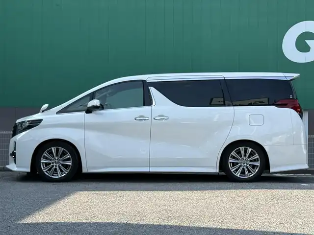 トヨタ アルファード S Aパッケージ タイプブラック 千葉県 2017(平29)年 3.8万km ホワイトパールクリスタルシャイン 社外10インチメモリナビ（CD/DVD/Bluetooth）/フルセグTV/クルーズコントロール/両側パワースライドドア/ETC/ツインムーンルーフ/バックカメラ/ハーフレザーシート/コーナーセンサー/LEDヘッドライト/フォグランプ/オートライト/純正アルミホイール/純正フロアマット