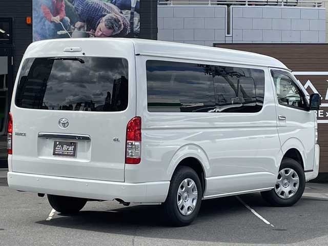 トヨタ ハイエース GL 福島県 2025(令7)年 0.1千km ホワイトパールクリスタルシャイン ワンオーナー　/４ＷＤ　/パワースライドドア　/純正デジタルインナーミラー　/パノラミックビューモニター　/前後クリアランスソナー　/オートマチックハイビーム　/リアルームランプスイッチ