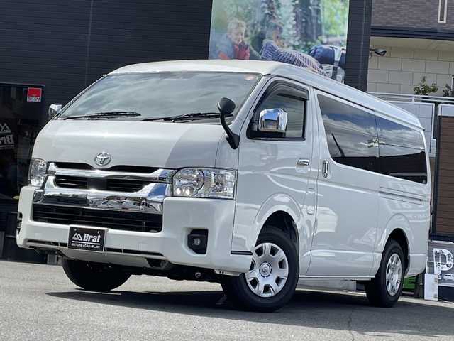 トヨタ ハイエース GL 福島県 2025(令7)年 0.1千km ホワイトパールクリスタルシャイン ワンオーナー　/４ＷＤ　/パワースライドドア　/純正デジタルインナーミラー　/パノラミックビューモニター　/前後クリアランスソナー　/オートマチックハイビーム　/リアルームランプスイッチ
