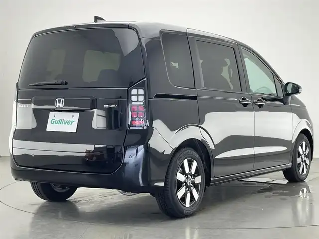 ホンダ フリード ハイブリット e:HEV AIR EX 愛知県 2024(令6)年 0.1千km クリスタルブラックパール 登録済未使用/ホンダセンシング/両側パワースライドドア/レーダークルーズコントロール/純正アルミホイール/ブラインドスポットモニター/シートヒーター/衝突被害軽減ブレーキ/LEDオートライト/コーナーセンサー/カーテンエアバック/USB/ハーフレザーシート/電子パーキング/禁煙車