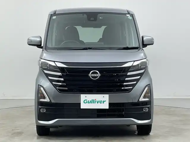 日産 ルークス HWS X プロパイロットED 新潟県 2023(令5)年 6.3万km チタニウムグレーメタリック 純正後付けナビ MJ122D-W/（BT/FM/AM/フルセグTV）/全周囲カメラ(ディスプレイ付自動防眩式ルームミラー)/ハンズフリーオートスライドドア/両側電動スライドドア/D/N席シートヒーター/ステアリングヒーター/追従式クルーズコントロール/前後コーナーセンサー/LEDヘッドライト/アイドリングストップ/ステアリングヒーター/オートライト/純正フロアマット/プロパイロット/エマージェンシーブレーキ/オートブレーキホールド/プッシュスタート