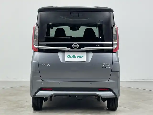 日産 ルークス HWS X プロパイロットED 新潟県 2023(令5)年 6.3万km チタニウムグレーメタリック 純正後付けナビ MJ122D-W/（BT/FM/AM/フルセグTV）/全周囲カメラ(ディスプレイ付自動防眩式ルームミラー)/ハンズフリーオートスライドドア/両側電動スライドドア/D/N席シートヒーター/ステアリングヒーター/追従式クルーズコントロール/前後コーナーセンサー/LEDヘッドライト/アイドリングストップ/ステアリングヒーター/オートライト/純正フロアマット/プロパイロット/エマージェンシーブレーキ/オートブレーキホールド/プッシュスタート