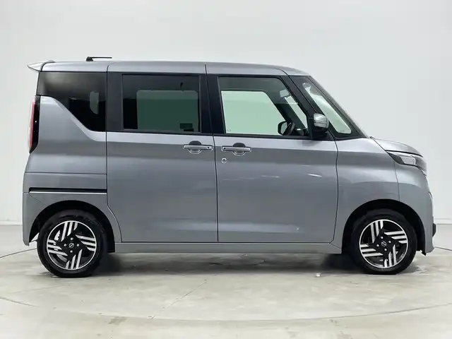 日産 ルークス HWS X プロパイロットED 新潟県 2023(令5)年 6.3万km チタニウムグレーメタリック 純正後付けナビ MJ122D-W/（BT/FM/AM/フルセグTV）/全周囲カメラ(ディスプレイ付自動防眩式ルームミラー)/ハンズフリーオートスライドドア/両側電動スライドドア/D/N席シートヒーター/ステアリングヒーター/追従式クルーズコントロール/前後コーナーセンサー/LEDヘッドライト/アイドリングストップ/ステアリングヒーター/オートライト/純正フロアマット/プロパイロット/エマージェンシーブレーキ/オートブレーキホールド/プッシュスタート