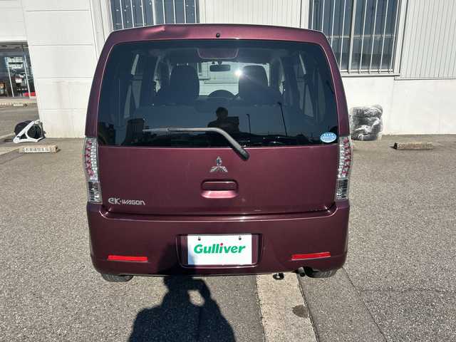 三菱 ｅＫワゴン G 富山県 2012(平24)年 8.3万km ラズベリーレッド ワンオーナー/キーレスエントリー/ETC/純正CDプレーヤー/シートヒーター/フォグランプ/電動格納ミラー/フロアマット/純正ドアバイザー/ヘッドライトレベライザー/Wエアバッグ/社外AWスタッドレス車載(155/65R13)/保証書・取説/スペアキー